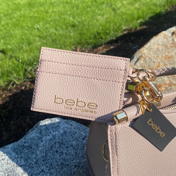 NWT Bebe Fabiola, top handle Crossbody in mauve - Picture 2 of 12